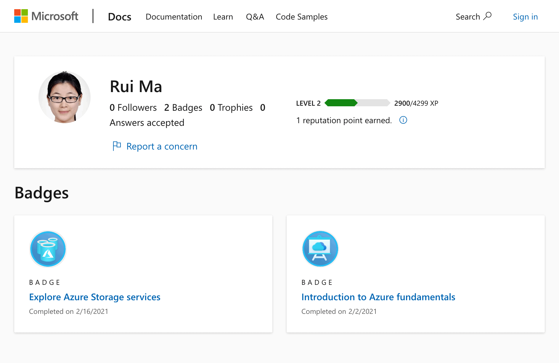 माइक्रोसॉफ्ट लर्न सर्टिफिकेट